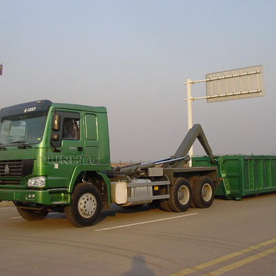 不用な屑屑のためのSINOTRUK HOWO 6x4の利き腕ロールごみ収集車