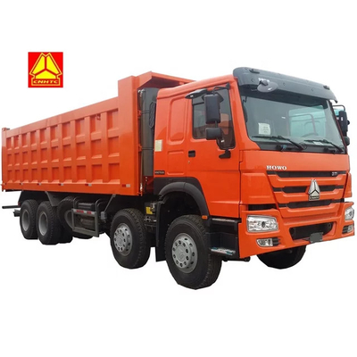 ガーナ タンザニア ザンビア ジンバブエのSINOTRUK HOWO 8X4 Uの形のダンプ箱のトラック