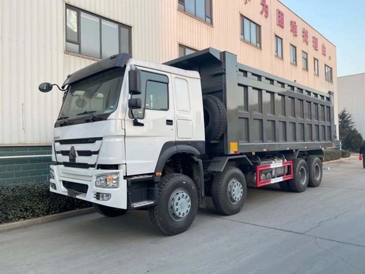 ガーナ タンザニア ザンビア ジンバブエのSINOTRUK HOWO 8X4 Uの形のダンプ箱のトラック
