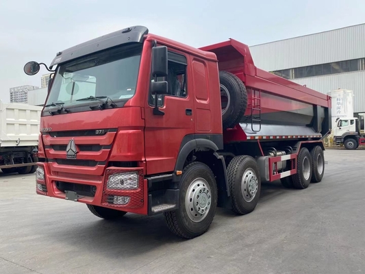 ガーナ タンザニア ザンビア ジンバブエのSINOTRUK HOWO 8X4 Uの形のダンプ箱のトラック
