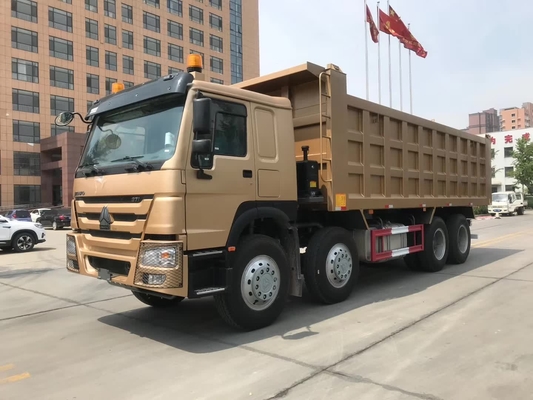 ガーナ タンザニア ザンビア ジンバブエのSINOTRUK HOWO 8X4 Uの形のダンプ箱のトラック