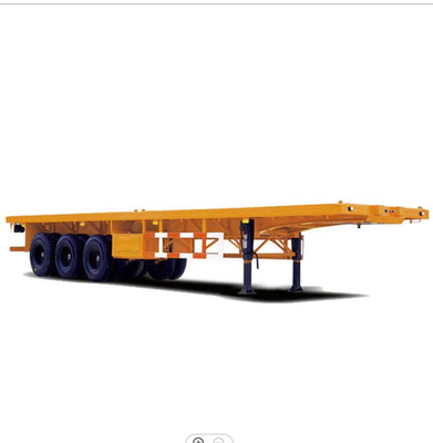 3半車軸20ft 40ft平床式トレーラーの容器のトレーラーのGooseneckの容器のトレーラー