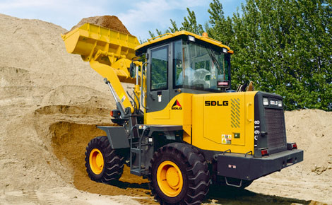 荷を積み、荷を下す砂のためのSdlg 1.8のトン1cbmのバケツの車輪の積込み機Lg918