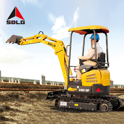 SDLG ER616Fの重い建設機械1トンの小型掘削機