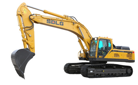 SDLG E6360Fの頑丈な油圧クローラー坑夫36tonの長い範囲の掘削機1.9m3
