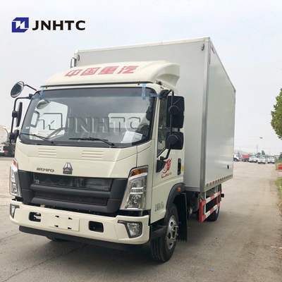 HOWOの軽量4x2輸送のヴァンContainer Cargo箱のトラック