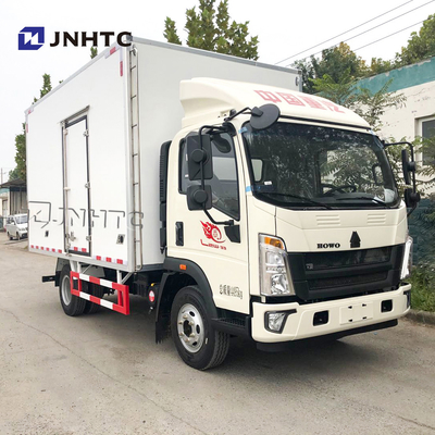 HOWOの軽量4x2輸送のヴァンContainer Cargo箱のトラック