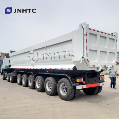 SINOTRUK 3 4車軸ダンプ トラックをひっくり返している頑丈な半トレーラー50T 40cbmの自己