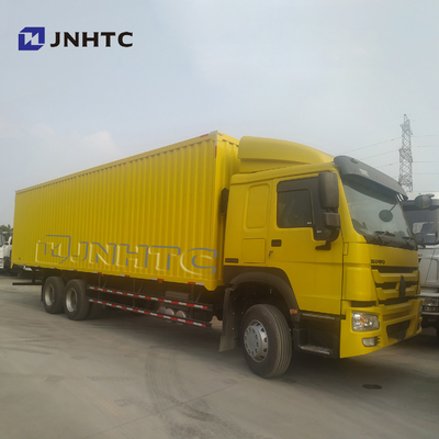 Sinotruk HOWOの重い貨物トラック6*4箱の貨物トラック10の荷車引きの貨物自動車