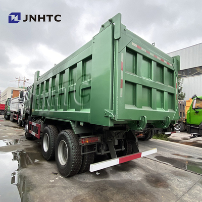 Sinotruk 6X4 371HPの頑丈なダンプ トラックの緑20の立方ダンプカー トラック