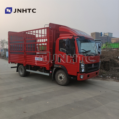 貨物輸送4x2ライトCargo BoxヴァンTruck 6荷車引きはサイドウォールのトラックを囲う
