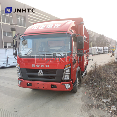 貨物輸送4x2ライトCargo BoxヴァンTruck 6荷車引きはサイドウォールのトラックを囲う