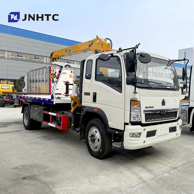 Sinotruk HOWO 4x2 3-12TONライト平面貨物レッカー車 クレーン トラック