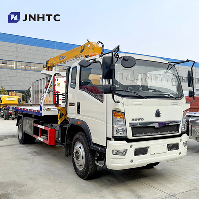 Sinotruk HOWO 4x2 3-12TONライト平面貨物レッカー車 クレーン トラック