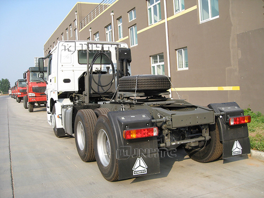 Sinotruk 3.5のインチEuro2 10の車輪371の右のトラックの頭部HOWOのトレーラーの頭部50Ton