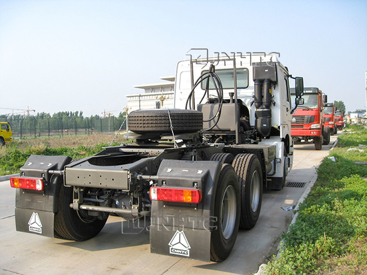 Sinotruk 3.5のインチEuro2 10の車輪371の右のトラックの頭部HOWOのトレーラーの頭部50Ton