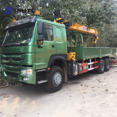 10の車輪371hp 10トンのまっすぐな腕クレーン トラックSinotruk HOWO 6x4