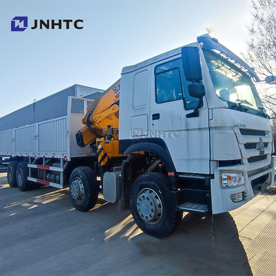 新型SINOTRUK HOWO 8X4 400HP貨物トラック 10 12トンのクレーン