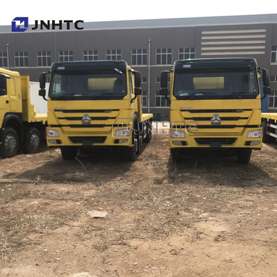 SINOTRUK Howoの重い貨物トラック35の調子の平面トレーラーの三車軸平面